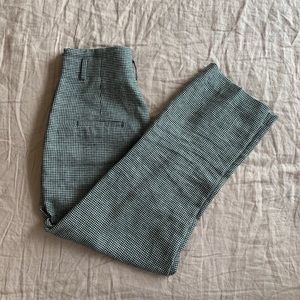 Zara Plaid High Waisted Trousers (PART OF A SET)